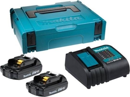 Набор 2 аккумулятора Makita BL1815B 1.5 Ач и Зарядное устройство DC 18 SD (197143-8) купить в Надыме