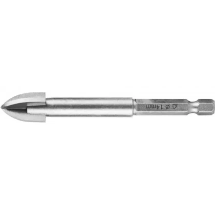 Сверло по кафелю, керамике, стеклу, с четырьмя режущими лезвиями, шестигранный хвостовик, 14 мм, STAYER "PROFESSIONAL" 2985-14 2985-14_z01 купить в Надыме