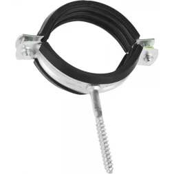 ЗУБР. Хомут трубный оцинкованный, с шурупом, 2", 1шт 37854-58-63-1