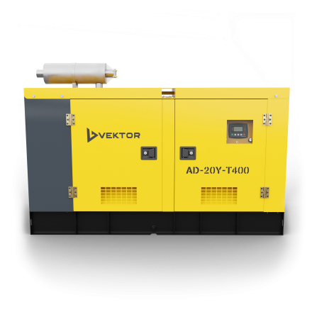 Дизельный генератор Vektor AD-20Y-T400 в шумозащитном кожухе купить в Надыме
