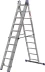 Лестница ЗУБР универсальная, трехсекционная со стабилизатором, 10 ступеней 38831-10 купить в Надыме