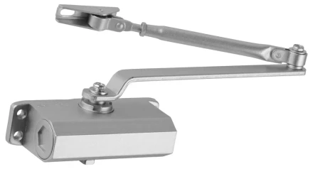 Доводчик дверной ЗУБР для дверей массой до 40 кг, цвет серебро 37910-50 купить в Надыме