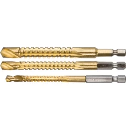 ЗУБР "ЭКСПЕРТ". Набор сверл фрезеровальных по дереву и тонкому листовому металлу, шестигранный хвостовик 1/4", 6,8,10мм, 3 пред 29966-H3