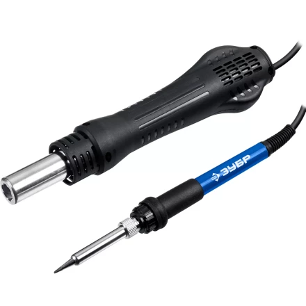 ЗУБР ПСР-650, 100 - 500°С, 650 Вт, 2 в 1, ремонтная паяльная станция, Профессионал (55427) купить в Надыме