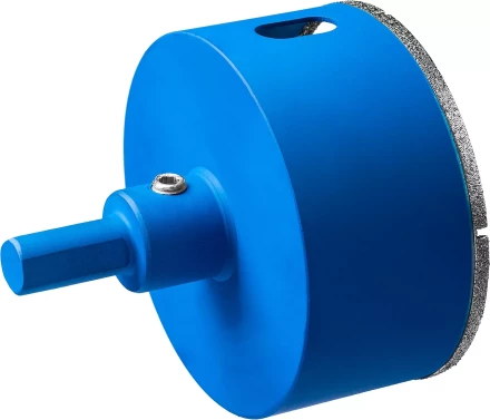 Коронка ЗУБР алмазная в сборе по кафелю, керамике с центрирующим сверлом и имбусовым ключом, зерно 60, 68мм 29850-68 купить в Надыме