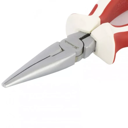 Длинногубцы White Nickel 180 мм прямые никелированные трехкомпонентные рукоятки MATRIX 17189 купить в Надыме