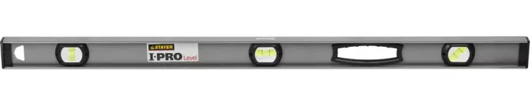 Уровень STAYER "PROFESSIONAL" I-PROLevel, усилен рельс с ручками, утолщен особопрочн профиль, точность 1мм/м, 3 ампулы, 100см 3477-100 купить в Надыме