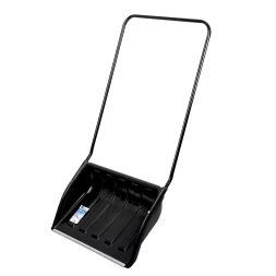 Движок для уборки снега пластиковый, 690х470х1420 мм, стальная рукоятка, Сибртех 61642