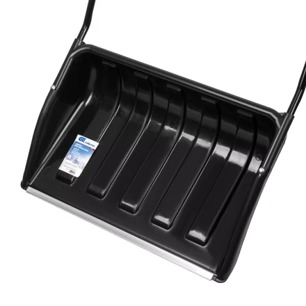 Движок для уборки снега пластиковый, 690х470х1420 мм, стальная рукоятка, Сибртех 61642 купить в Надыме