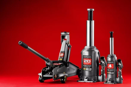 Домкрат гидравлический бутылочный, 20т, 230-430 мм, MIRAX 43260-20 43260-20 купить в Надыме