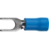 Наконечник СВЕТОЗАР для кабеля,изолированный,с вилкой,синий, вн. d 4,3мм,под болт 6мм,провод 1,5-2,5мм2, 27А,10шт 49420-25 купить в Надыме