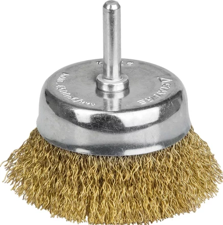 STAYER "PROFESSIONAL". Щетка чашечная для дрели, витая стальная латунированная проволока 0,3мм, 75мм 35117-075_z01 купить в Надыме