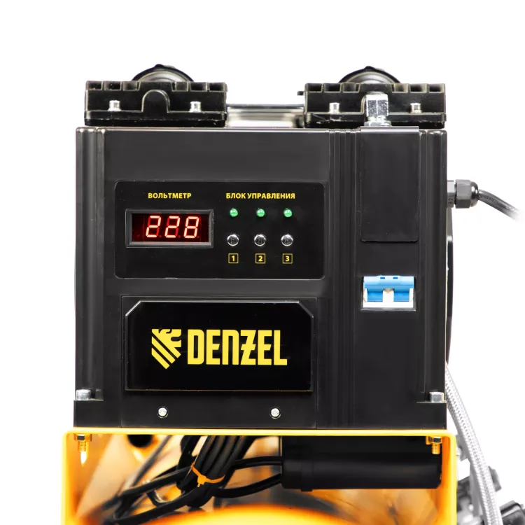 Компрессор безмасляный, малошумный Denzel DLS 3300/100, 3300 Вт,3x1100, 100 л, 570 л/мин ,блок управления купить в Надыме