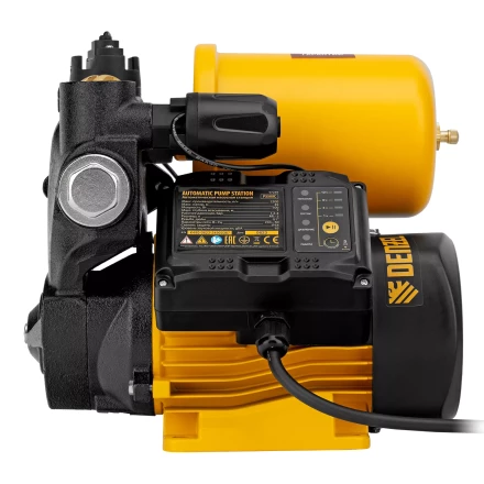 Насосная станция Denzel PS500C, 500 Вт, напор 35 м, 2200 л/ч, ресивер 2 л, блок управления 97249 купить в Надыме