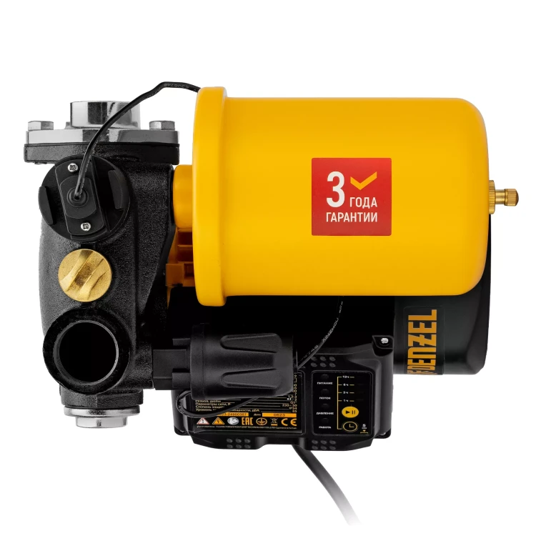 Насосная станция Denzel PS500C, 500 Вт, напор 35 м, 2200 л/ч, ресивер 2 л, блок управления 97249 купить в Надыме