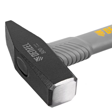 Молоток слесарный, 800 г Denzel 10488, кованый, фибергласовая рукоятка c TPR покрытием купить в Надыме