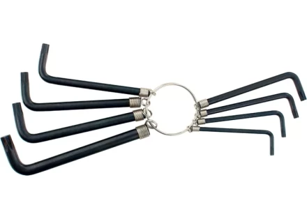 Набор ключей шестигранных имбусовых TORX  9шт:T10,15,20,25,27,30,40,45,50, оксидированные, на кольце  SPARTA 112667 купить в Надыме