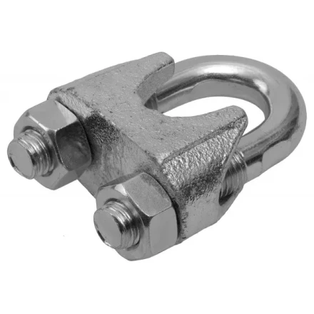 Зажим троса ЗУБР "ПРОФЕССИОНАЛ" DIN 741, оцинкованный, 10мм, 2 шт 304416-10 купить в Надыме