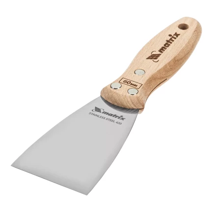 Шпательная лопатка из нержавеющей стали, 60 мм, буковая рукоятка, EFP Matrix 85613 купить в Надыме
