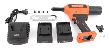 Аккумуляторный вытяжной заклепочник MESSER CQ-60025 (модель 2021 года)  от 2,4 до 6,4 мм купить в Надыме