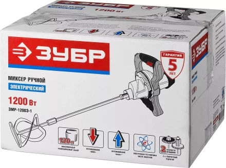 Миксер строительный 2 скорости ЗМР-1200Э-1 серия ПРОФЕССИОНАЛ купить в Надыме