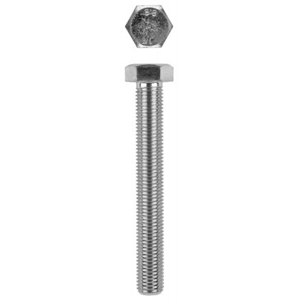 Болт с шестигранной головкой, DIN 933, кл. пр. 8.8, оцинкованный, M16x40мм, 50шт, KRAFTOOL 303074-16-040 303074-16-040 купить в Надыме