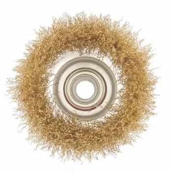 Щетка для УШМ 75 мм М14 чашка латунированная витая проволока MATRIX 74604 купить в Надыме