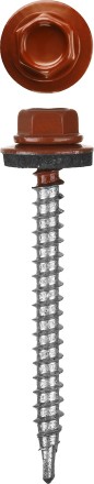 Саморезы СКМ кровельные, RAL 3003 рубиново-красный, 19 x 5.5 мм, 2 500 шт, для металлических конструкций, STAYER 30300-55-019-3003 купить в Надыме