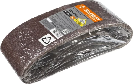 Лента шлифовальная бесконечная ЗУБР "СТАНДАРТ" на тканевой основе, для ЛШМ, P40, 100х610мм, 5 шт 35343-040 купить в Надыме