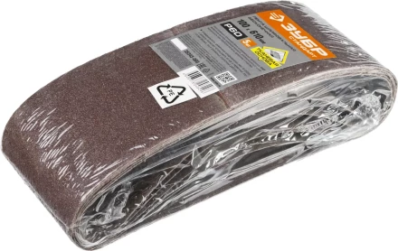 Лента шлифовальная бесконечная ЗУБР "СТАНДАРТ" на тканевой основе, для ЛШМ, P40, 100х610мм, 5 шт 35343-040 купить в Надыме