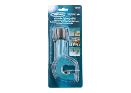 Труборез ручной "PIRANHA" 6-23 мм (1/4"-7/8") механическая регулировка зажима трубы GROSS 78703 купить в Надыме