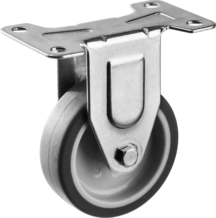 Колеса неповоротные из термопластичной резины с полипропиленовым диском серия ПРОФЕССИОНАЛ купить в Надыме