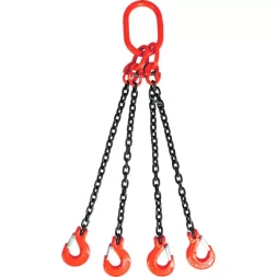 Строп цепной TOR 4СЦ г/п 4,25 т 6,0 м с самозакрывающимися крюками 1018377