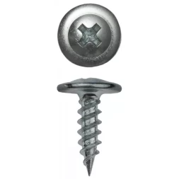 Саморезы ЗУБР с прессшайбой по листовому металлу до 0,9мм, PH2, 4,2х51мм, ТФ2, 300шт 4-300192-42-051