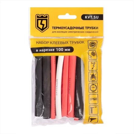 Набор цветных термоусадочных трубок КВТ Ультра Сил Мульти с коэффициентом усадки 3:1 (87314) купить в Надыме