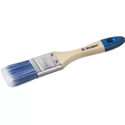 Кисть плоская  ЗУБР "АКВА-МАСТЕР", искусственная щетина, деревянная ручка, 38мм 4-01007-038 купить в Надыме