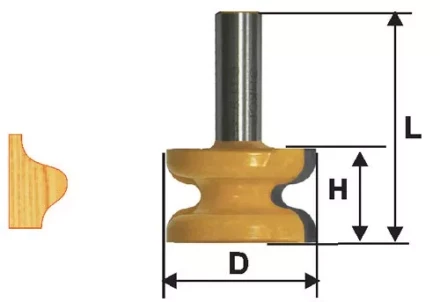 Фреза кромочная фигурная ф413х254мм хв 12мм 10579 купить в Надыме