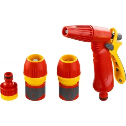 Набор GRINDA &quot;PREMIUM&quot; поливочный: Распылитель пистолетный с регулируемым соплом, 2 универсальных соединителя, адаптер внешний 1/2&quot;-3/4&quot; 8-427385_z02 купить в Надыме