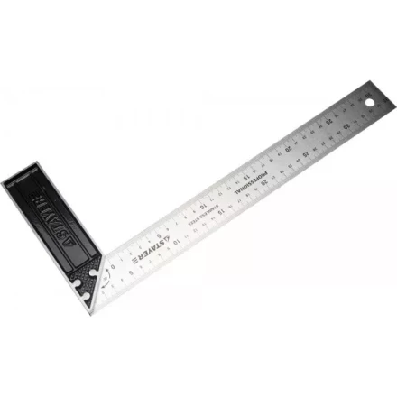 Угольник STAYER "PROFI" столярный, гравированная шкала, нержавеющее полотно 37мм, 350мм 3431-35_z01 купить в Надыме