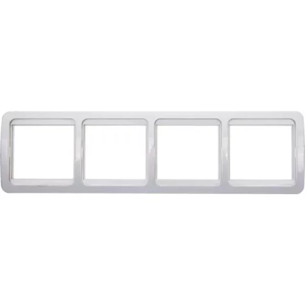 Вставка СВЕТОЗАР "ГАММА" декоративная, цвет светло-серый металлик, одинарная SV-54166-SM купить в Надыме