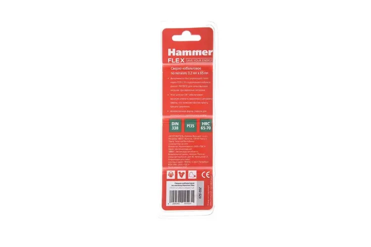 Сверло по металлу HAMMER Ф3.2х65мм (DR CO) купить в Надыме