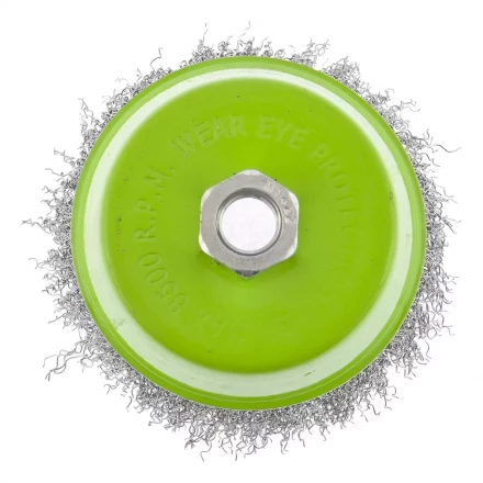 Щетка для УШМ 100 мм М14 "чашка" витая проволока СИБРТЕХ 746057 купить в Надыме