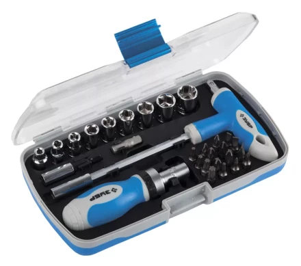 Набор ЗУБР Отвертка "ЭКСПЕРТ" реверс. с насадками, 2-хкомп.ручка,битодерж. с Т-образ.ручкой, в пласт. боксе, 29пред. 25285-H29 купить в Надыме