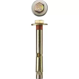 Болт анкерный ЗУБР с пластиковым кольцом, желтопассивированный, 8,0х80мм, ТФ2, 40шт 4-302312-08-080