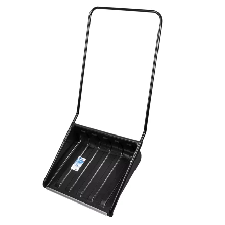 Движок для уборки снега пластиковый, 700х550х1470 мм, стальная рукоятка, Сибртех 61643 купить в Надыме