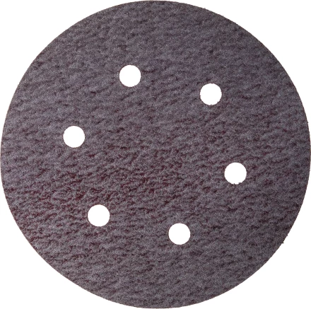 Круг шлифовальный URAGAN "Универсальный с покрытием стеарата цинка" на липучке, 6 отверстий, P320, 150мм, 5шт 907-43113-320-05 купить в Надыме