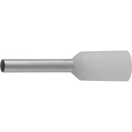 Наконечник СВЕТОЗАР штыревой, изолированный, для многожильного кабеля, белый, 0,75 мм2, 25шт 49400-07 купить в Надыме