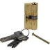 Механизм ЗУБР "ЭКСПЕРТ"цилиндровый, повышенной защищенности, тип "ключ-ключ", цвет латунь, 6-PIN, 70мм 52105-70-1 купить в Надыме