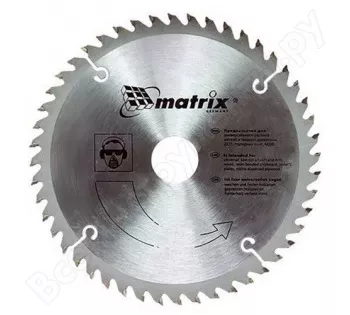 Пильный диск по дереву 185 х 20мм 24 зуба + кольцо 16/20  MATRIX  Professional 73223 купить в Надыме