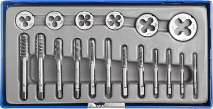 Набор ЗУБР &quot;МАСТЕР&quot; с металлорежущим инструментом, в пластиковом боксе 18 предметов 28120-H18 купить в Надыме